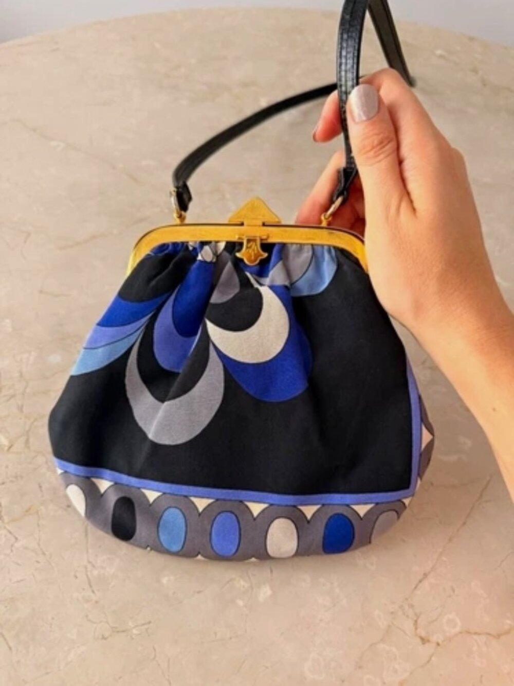 💠Vintage 1960s Emilio Pucci Kiss Lock Shoulder Bag | Made in Italy💠